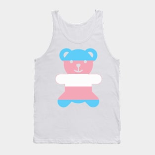 Trans Flag Bear Transgender Pride Tank Top